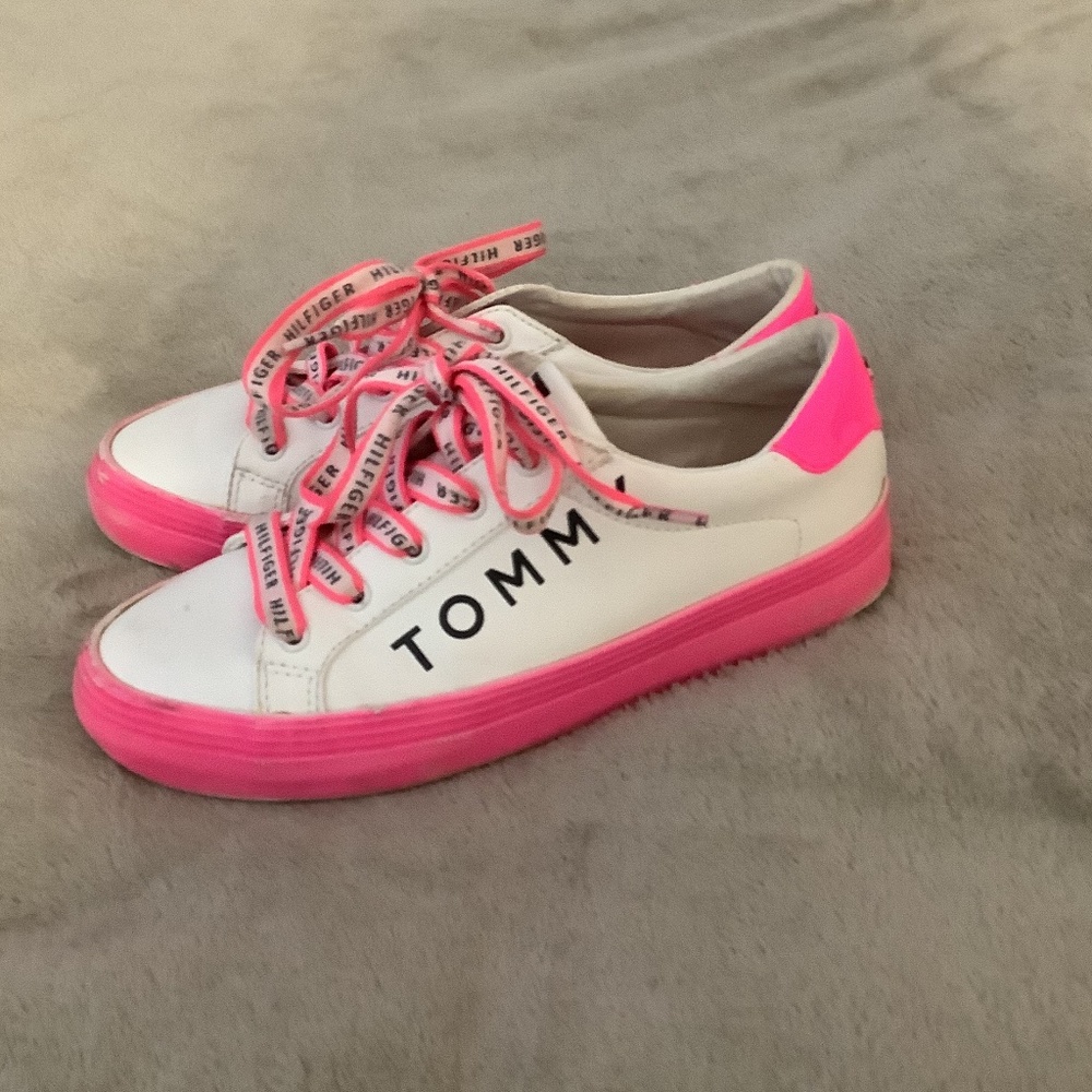 Tommy Hilfiger Pink and White shoes